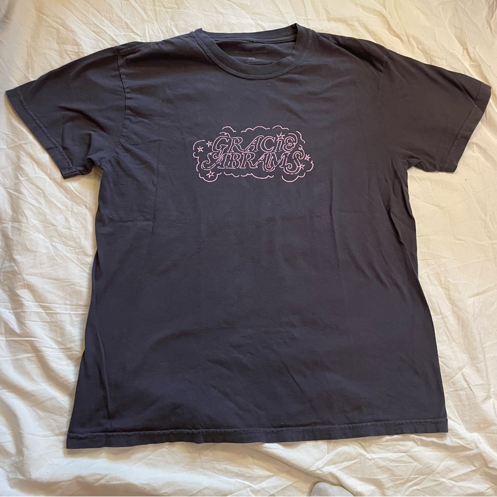 Brooks Brothers Gray Crewneck Tee with Subtle White Neck Print
